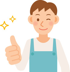 男性　エプロン