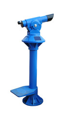 Modern coin telescope in a viewpoint