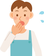 男性　エプロン