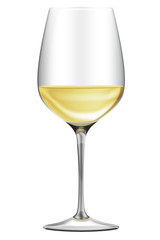 elegantes Weißweinglas
