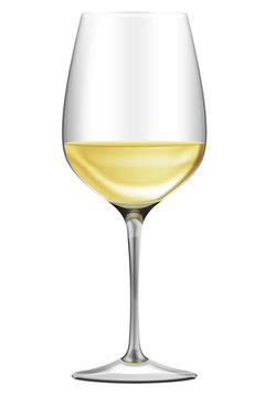 elegantes Wei&szlig;weinglas