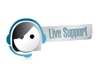 live support illustration design