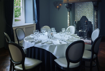 luxury table in room