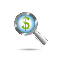 Magnifying glass. vector
