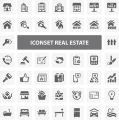 Website Iconset - Real Estate 44 Basic Icons
