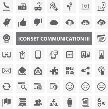 Website Iconset - Communication III 44 Basic Icons