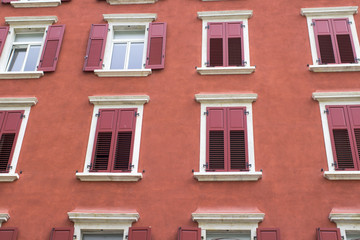 Trento old palace facade