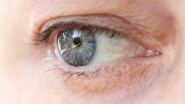 Closeup of female eye