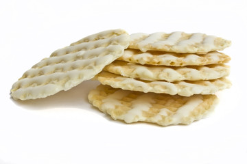 sweet cookies isolated on a white background