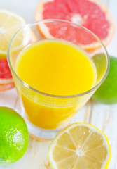 juice with fruit