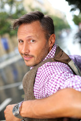 Trendy handsome guy in town