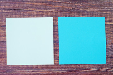 color paper on wooden background