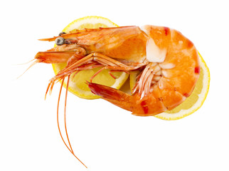 elicious fresh cooked shrimp prepared to eat