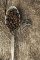 Peppercorn on a spoon