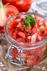 Portion of Tomatoe Salad