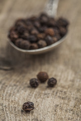 Peppercorn on a spoon