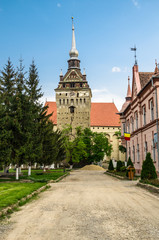 Fototapeta na wymiar The evangelical church of Saschiz village, Romania