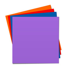 Colored sheets of paper on each other, purple