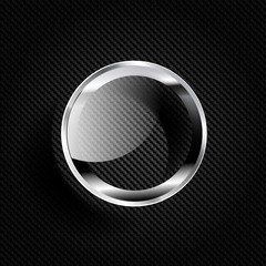 Abstract background with carbon texture and geometric elements