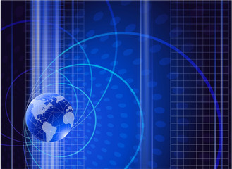 Digital blue abstract. Vector.