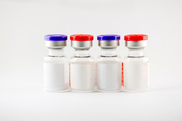 Injection vial show medicine concept