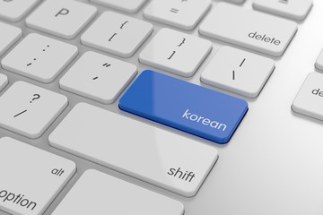 Korean translation button