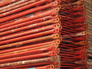 Baugerüst für Fassadengestaltung