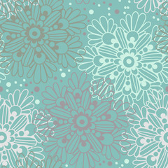 Cute floral seamless pattern
