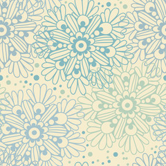 Cute floral seamless pattern. Vector illustration
