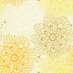 Cute floral seamless pattern