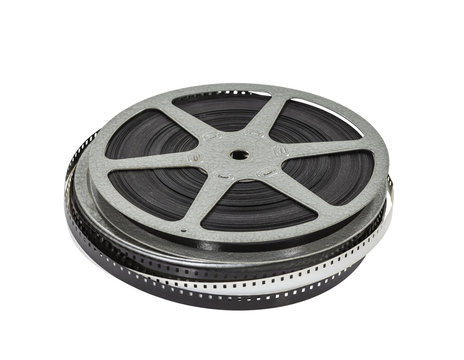 Vintage Home Movie Film Reel and Can