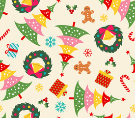 christmas celebration seamless background
