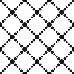 Seamlees Monochrome Geometric Pattern