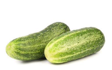 Two cucumbers.