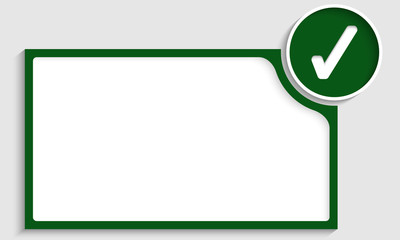 green text box with check box