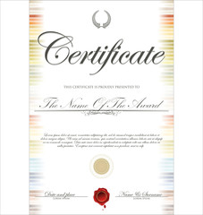 Colorful Certificate template