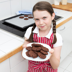 Girl with cookies
