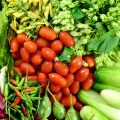 Colorful Asian Vegetables.