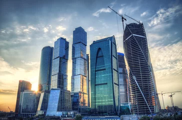 Gordijnen Moscow city hdr process © PennaPazza