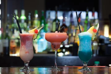 Rolgordijnen Close up on mouth watering cocktails © WavebreakmediaMicro