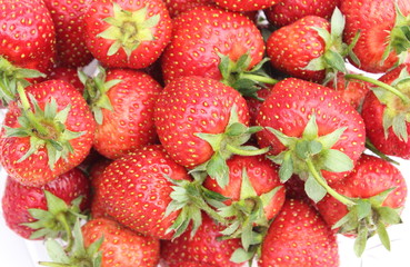 Red, fresh and natural strawberries