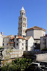 St Domnius cathedral and Diocletian mausoleum, Split in Croatia