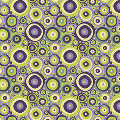 Vector abstract seamless pattern with circles