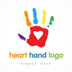 heart hand logo
