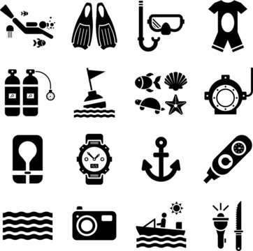 Diving icons