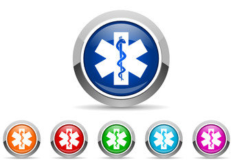 emergency icon set