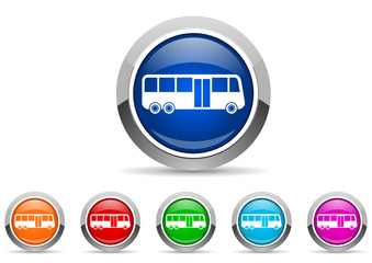 bus icon set