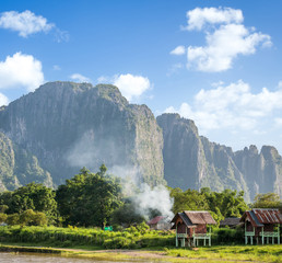 beautiful landscape of Vang Vieng,Laos