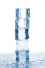 stack of ice cubes