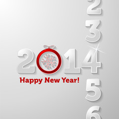 Counting 2014 year Happy New Year